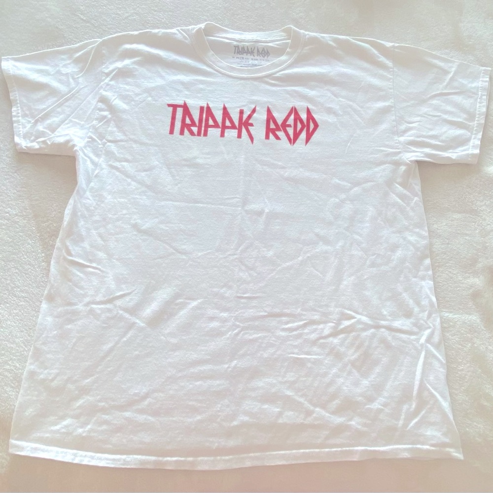 Trippy redd white graphic t